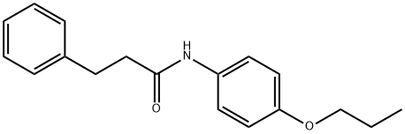 3-phenyl-N-(4-propoxyphenyl)propanamide Structure