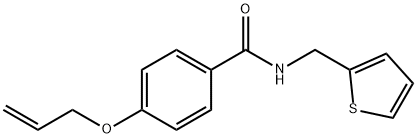 4-(allyloxy)-N-(2-thienylmethyl)benzamide,881244-98-0,结构式
