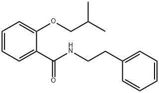 2-isobutoxy-N-(2-phenylethyl)benzamide 化学構造式