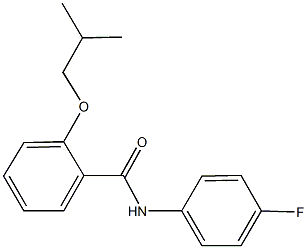 N-(4-fluorophenyl)-2-isobutoxybenzamide Struktur