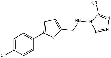 N-(5-amino-1H-tetraazol-1-yl)-N-{[5-(4-chlorophenyl)-2-furyl]methyl}amine 结构式
