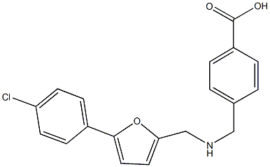 4-[({[5-(4-chlorophenyl)-2-furyl]methyl}amino)methyl]benzoic acid|