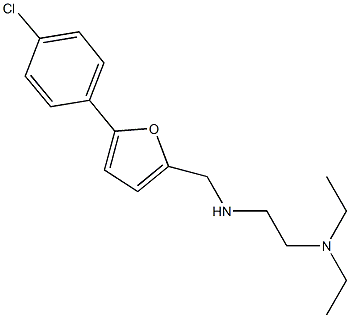 N-{[5-(4-chlorophenyl)-2-furyl]methyl}-N-[2-(diethylamino)ethyl]amine 结构式