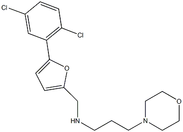 N-{[5-(2,5-dichlorophenyl)-2-furyl]methyl}-N-[3-(4-morpholinyl)propyl]amine Structure