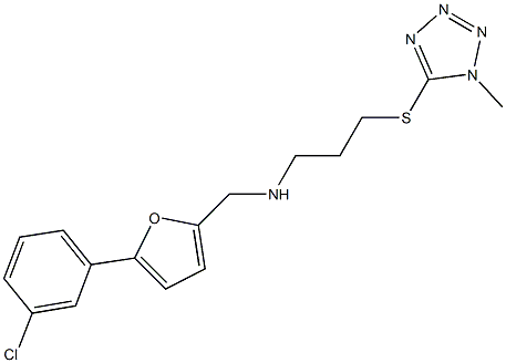 881442-41-7 N-{[5-(3-chlorophenyl)-2-furyl]methyl}-N-{3-[(1-methyl-1H-tetraazol-5-yl)sulfanyl]propyl}amine