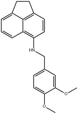 N-(1,2-dihydro-5-acenaphthylenyl)-N-(3,4-dimethoxybenzyl)amine Structure