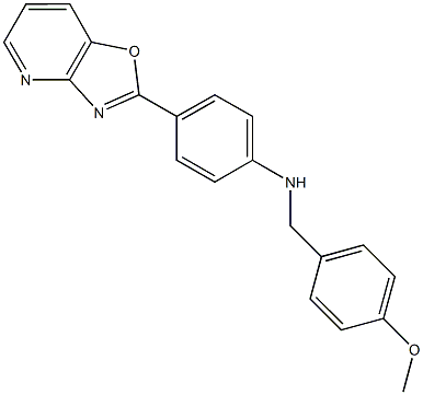 N-(4-methoxybenzyl)-N-(4-[1,3]oxazolo[4,5-b]pyridin-2-ylphenyl)amine Structure