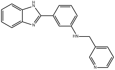 3-(1H-benzimidazol-2-yl)-N-(3-pyridinylmethyl)aniline Structure