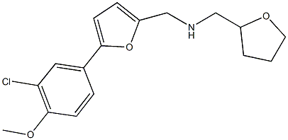 N-{[5-(3-chloro-4-methoxyphenyl)-2-furyl]methyl}-N-(tetrahydro-2-furanylmethyl)amine,881448-02-8,结构式