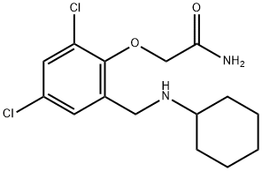 2-{2,4-dichloro-6-[(cyclohexylamino)methyl]phenoxy}acetamide,881449-96-3,结构式