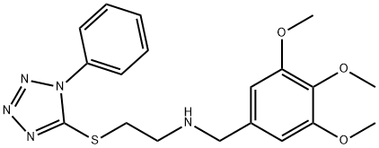 2-[(1-phenyl-1H-tetraazol-5-yl)sulfanyl]-N-(3,4,5-trimethoxybenzyl)ethanamine,881450-61-9,结构式