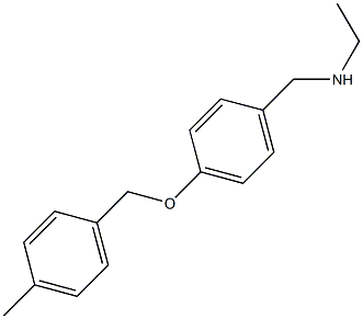 N-ethyl-N-{4-[(4-methylbenzyl)oxy]benzyl}amine Structure