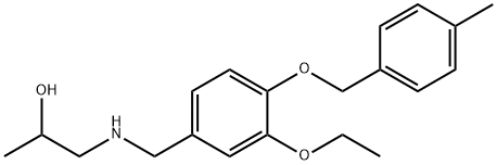 1-({3-ethoxy-4-[(4-methylbenzyl)oxy]benzyl}amino)-2-propanol Structure