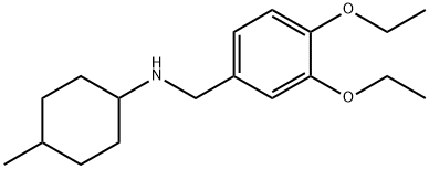 N-(3,4-diethoxybenzyl)-N-(4-methylcyclohexyl)amine Struktur