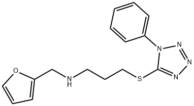 N-(2-furylmethyl)-N-{3-[(1-phenyl-1H-tetraazol-5-yl)sulfanyl]propyl}amine|