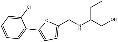 2-({[5-(2-chlorophenyl)-2-furyl]methyl}amino)-1-butanol,881455-36-3,结构式