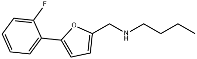 N-butyl-N-{[5-(2-fluorophenyl)-2-furyl]methyl}amine 化学構造式