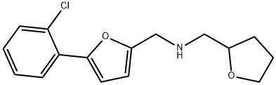 N-{[5-(2-chlorophenyl)-2-furyl]methyl}-N-(tetrahydro-2-furanylmethyl)amine Structure