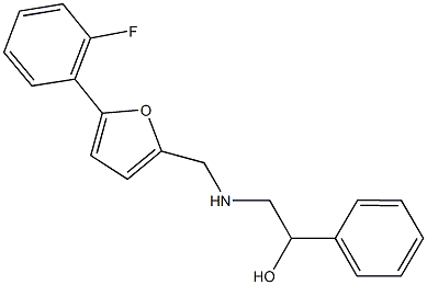 2-({[5-(2-fluorophenyl)-2-furyl]methyl}amino)-1-phenylethanol|