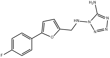 N-(5-amino-1H-tetraazol-1-yl)-N-{[5-(4-fluorophenyl)-2-furyl]methyl}amine Struktur