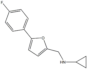 N-cyclopropyl-N-{[5-(4-fluorophenyl)-2-furyl]methyl}amine Structure