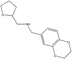 N-(2,3-dihydro-1,4-benzodioxin-6-ylmethyl)-N-(tetrahydro-2-furanylmethyl)amine,881456-52-6,结构式