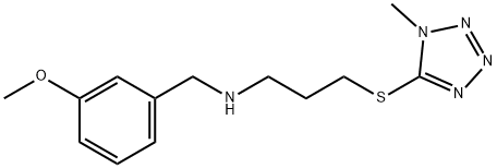 N-(3-methoxybenzyl)-N-{3-[(1-methyl-1H-tetraazol-5-yl)sulfanyl]propyl}amine Struktur