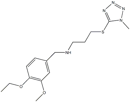 N-(4-ethoxy-3-methoxybenzyl)-N-{3-[(1-methyl-1H-tetraazol-5-yl)sulfanyl]propyl}amine|