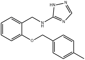 N-{2-[(4-methylbenzyl)oxy]benzyl}-N-(1H-1,2,4-triazol-3-yl)amine Structure