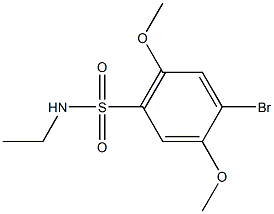 4-bromo-N-ethyl-2,5-dimethoxybenzenesulfonamide Structure