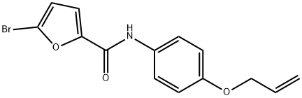 N-[4-(allyloxy)phenyl]-5-bromo-2-furamide 化学構造式