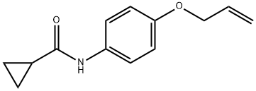 N-[4-(allyloxy)phenyl]cyclopropanecarboxamide 结构式