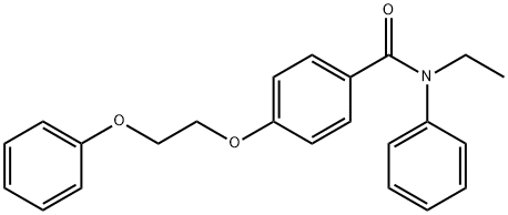 N-ethyl-4-(2-phenoxyethoxy)-N-phenylbenzamide Struktur