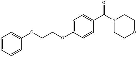 4-[4-(2-phenoxyethoxy)benzoyl]morpholine,881559-06-4,结构式