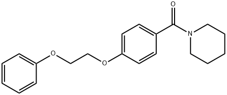 1-[4-(2-phenoxyethoxy)benzoyl]piperidine Struktur
