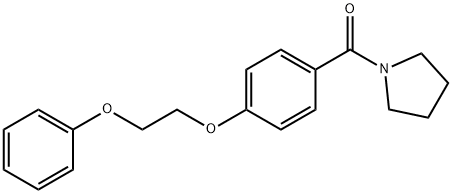 1-[4-(2-phenoxyethoxy)benzoyl]pyrrolidine|