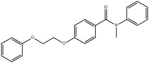 N-methyl-4-(2-phenoxyethoxy)-N-phenylbenzamide Struktur