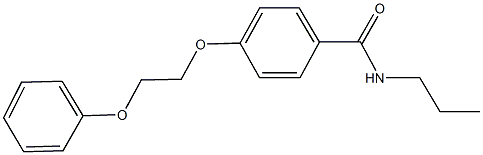 4-(2-phenoxyethoxy)-N-propylbenzamide 结构式