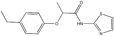 2-(4-ethylphenoxy)-N-(1,3-thiazol-2-yl)propanamide|