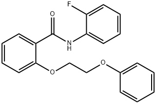 N-(2-fluorophenyl)-2-(2-phenoxyethoxy)benzamide 结构式