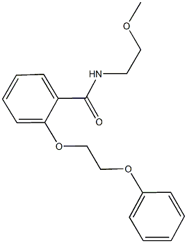 N-(2-methoxyethyl)-2-(2-phenoxyethoxy)benzamide Structure