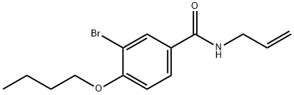 N-allyl-3-bromo-4-butoxybenzamide Struktur