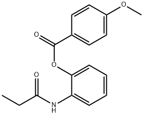 2-(propionylamino)phenyl 4-methoxybenzoate Structure