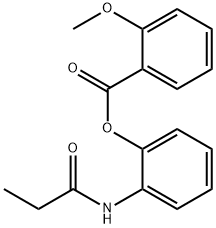 2-(propionylamino)phenyl 2-methoxybenzoate 结构式