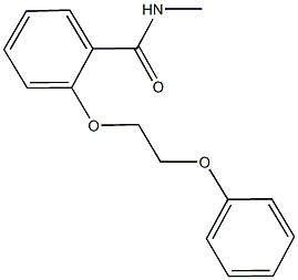 N-methyl-2-(2-phenoxyethoxy)benzamide 结构式