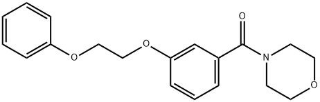 4-[3-(2-phenoxyethoxy)benzoyl]morpholine,881586-54-5,结构式