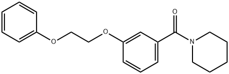 1-[3-(2-phenoxyethoxy)benzoyl]piperidine Struktur