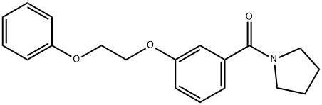1-[3-(2-phenoxyethoxy)benzoyl]pyrrolidine Struktur
