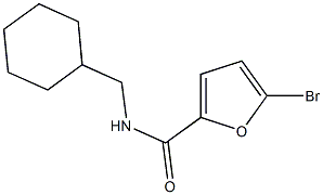 5-bromo-N-(cyclohexylmethyl)-2-furamide,881588-04-1,结构式