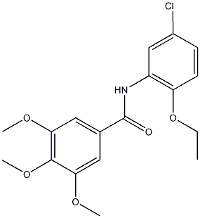 N-(5-chloro-2-ethoxyphenyl)-3,4,5-trimethoxybenzamide 结构式